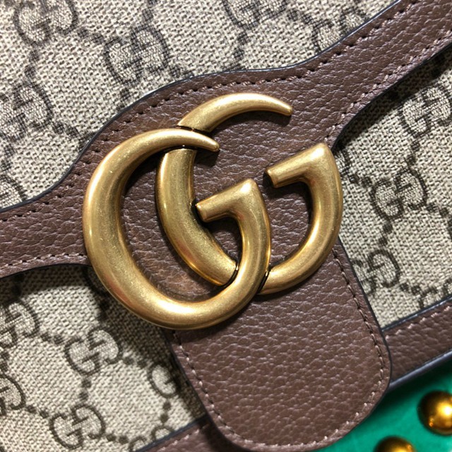 Gucci經典款女包 443497 古馳GG Marmont系列 絎縫肩背包 Gucci斜挎女包  gqy1839